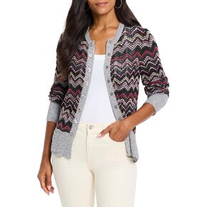NIC+ZOE Women's Zig Zag Cardigan