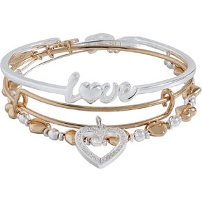 Alex and Ani Love Bracelets, Set of 3