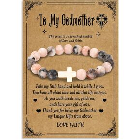 Stocking Stuffers Gifts for Godmother Christmas Gifts Cross Bracelet Godmother Gifts From Godchild Birthday Gifts Religious Gifts Thank You Gifts Christmas Gifts Baptism Gift For Godmother Proposal Gift
