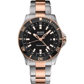 MIDO Ocean Star GMT - Swiss Automatic Watch for Men - Black Dial - Case 44mm - M0266292205100