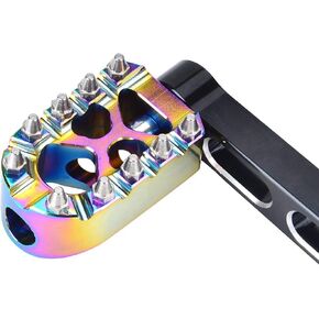 Goldfire Anti-Skid Gear Knurled Motorcycle Shifter Peg Shift Peg 360° Roating MX Chopper Bobber Style for H-D Touring Softail Sportster Dyna (Black)