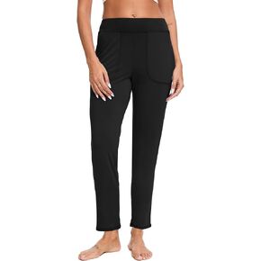 Bamboo Viscose Women's Pajama Bottoms Wide Waisted Lounge Pants with Pockets