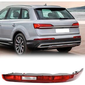 KAKSEY Rear Bumper Reflector Tail Light Fog Lamp Compatible with Audi Q7 2016 2017 2018 2019 2020 2021 2022 Replace 4M0945096A (Right Passgenger Side)