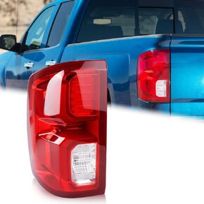 Left Driver Side LED Tail Light Compatible for 2016 2017 2018 Chevy Silverado 1500 High Country With Bulbs And Harness Rear Lamp 84288718 ‎GM2800294