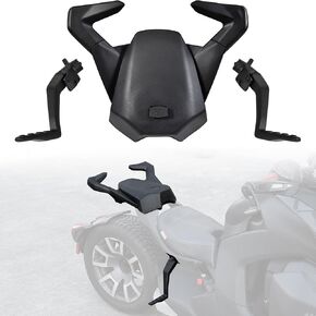 Rear Passenger Seat with Foot Pegs for Can Am Ryker All Models, Passenger Soft Seat with Grab Handles Foot Pedals for Ryker, Replace #219400842 (MAX Mount 219400800 Required)