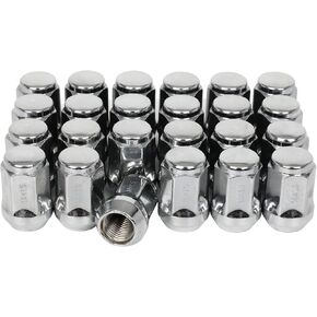SCITOO 24Pcs Lug Nuts M14x1.5 Wheel Lug Nut 3/4"(19mm) Hex End Lug Nuts Replacement for Buick for Cadillac for Chevrolet Series