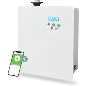 Scent Air Machine for Home, 2500 Sq. Ft Sheet-Metal Waterless Essential Oil Diffuser with Smart Cold Air Technology, Bluetooth Hotel Collection Fragrance Diffuser for Large Room, Hotel, Spa, Office