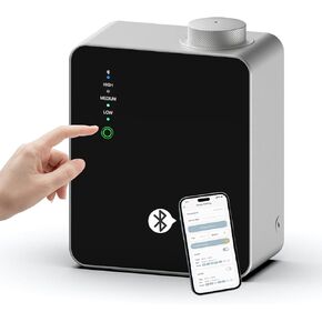 Wireless Smart Scent Waterless Home Fragrance Diffuser for Home, Spa, Office, Large Room,Cover Up to 2000 Sq. Ft, Commercial Aromatherapy Nebulizing Oil Diffuser Gift