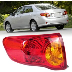 استبدال مجموعة ضوء الفرامل الخلفية الخارجية لجانب الركاب لسيارة Toyota Corolla ذات العدسة الحمراء 2009 2010 مصباح الذيل الأيمن 8155002460 TO2801175