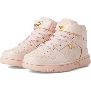 PUMA Unisex-Child Rebound Layup Mid Hook and Loop (Little Kid) Sneaker