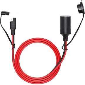 1.5m 14AWG SAE to Motorcycle Female Cigarette Lighter Socket 12V-24V Extension Cable YOUCHENG for Universal SAE Quick Connection Battery Chargers &Accessories…