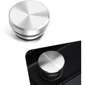 1 PC Car Metal Cigarette Lighter Cover, 0.68" x 1.1" Alloy Anti-Accidental Cigarette Lighter Dust Cover with Rubber O-Ring Seal, Accessory, Suitable for Most Cars and Motorcycles (Silver)