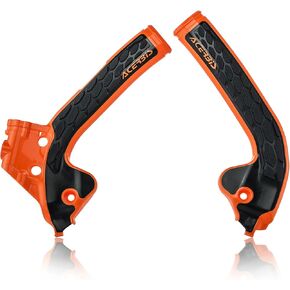 Acerbis X-Grip Frame Guard - 16 Orange/Black (2686045225)