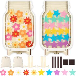 2 Pack Reward Jar for Kids,Star and Heart Reward Jar Magnetic,Magnetic Reward Jar for Classroom Board Toddlers Potty Training Reward Home Kids Incentive Good Behavior Home Training for Boys Girls