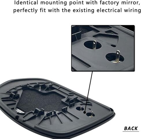 Right Passenger Side Mirror Glass Replacement For Honda CRV 2007 2008 2009 2010 2011 - For Honda CRV Side Mirror Glass With Rear Holder in Kuwait