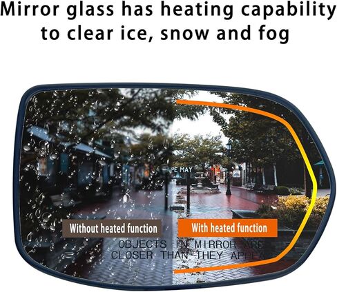 Right Passenger Side Mirror Glass Replacement For Honda CRV 2007 2008 2009 2010 2011 - For Honda CRV Side Mirror Glass With Rear Holder in Kuwait