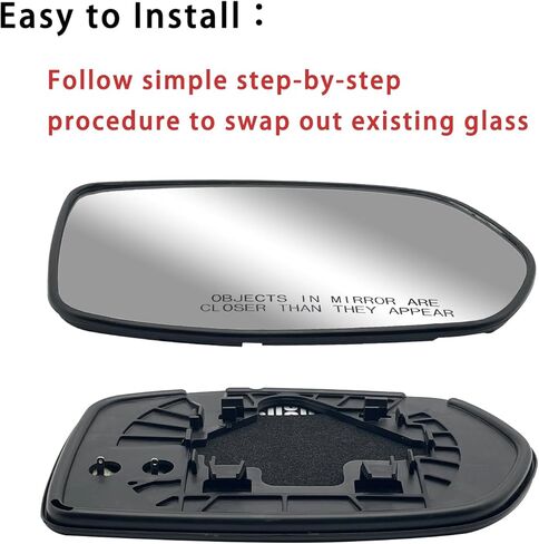 Right Passenger Side Mirror Glass Replacement For Honda CRV 2007 2008 2009 2010 2011 - For Honda CRV Side Mirror Glass With Rear Holder in Kuwait