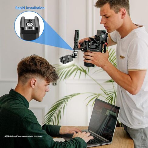 NEEWER Cold Shoe Mount Adapter with 1/4" Thread, Compatible with SmallRig DSLR Camera Cage Microphone LED Light Monitor and More (2 Pack, ST26) in Saudi Arabia