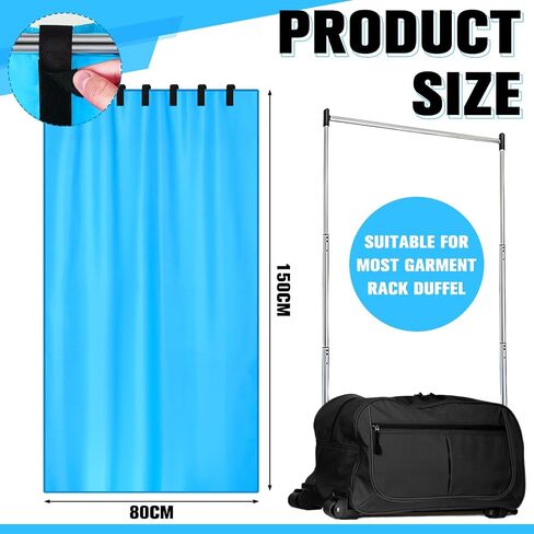 Privacy Curtain for Dance Bag Suitcase Portable Changing Room Black Privacy Curtain without Rack Privacy Partition Screens for Dancer Backstage Accessories, Camping, Window Shades in Saudi Arabia