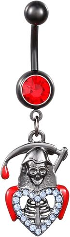 Belly Button Ring - Belly Button Piercing for Women Surgical Stainless Steel CZ Opal Pearl Belly Rings Clicker Belly Piercings Navel Piercings Pack in Saudi Arabia