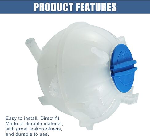 X AUTOHAUX Coolant Radiator Reservoir Tank 1K0121407A Coolant Overflow Expansion Bottle with Cap and Sensor for Volkswagen Jetta Tiguan Golf for Audi A3 Q3 TT in Saudi Arabia