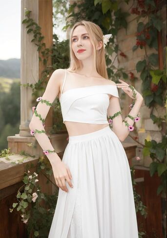 PROCOS Flower Arm Wraps Fairy Princess Renaissance Festival Cosplay Costume Accessories in Kuwait