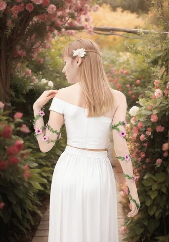 PROCOS Flower Arm Wraps Fairy Princess Renaissance Festival Cosplay Costume Accessories in Kuwait