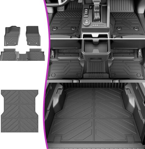 powoq حصيرة الباب الخلفي متوافقة مع 2024 2025 Toyota Tacoma Tailgate Protector TPE Tailgate Liner Truck Liner استبدال لـ 2024 2025 Toyota Tacoma Accessories (حصيرة الباب الخلفي) in Kuwait