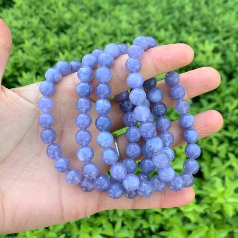 Adabele 1pc Natural Stretch Gemstone Bracelet 8mm (0.31") Bead 7 Inch to 8.5 inch Healing Crystal Energy Quartz Chakra Jewelry Women Men Birthday Gift in Saudi Arabia