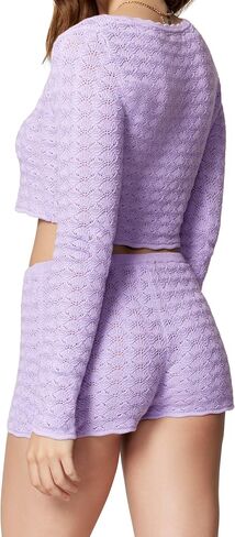 florence by mills womens Le Pointelle Sweater Lace Shortie in Kuwait
