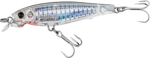 Yo-Zuri R1409-RGLM: 3D Inshore Fingerling (Sp) 70Mm 2-3/4", Real Glass Minnow in Saudi Arabia