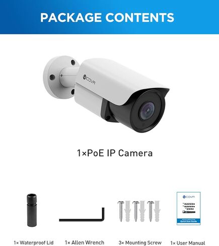 4K PoE Security IP Bullet Camera Outdoor, 8-Megapixel UHD Wired Surveillance Video Camera, AI Human Vehicle Detection, 110° Wide Angle 2.8mm Lens with Audio, 100ft IR Night Vision, LY37EB8MA in Saudi Arabia