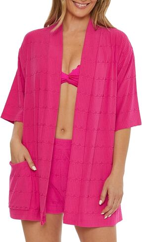 Trina Turk Women's Standard Skyfall Terry Cloth Luxury Robe, Soft Bathrobe, Beach Cover Ups in Saudi Arabia