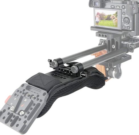NICEYRIG Shoulder Pad with Rail Raiser /15mm Rods for Shoulder Rig System Video Camera DSLR Camcorders in Kuwait
