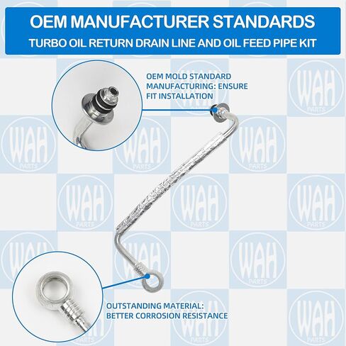 خط تصريف إرجاع الزيت التوربيني ومجموعة أنابيب تغذية الزيت المتوافقة مع 2012-2021 CHEVY SONIC CRUZE LIMITED TRAX1.4L 55567067 55568031 in Kuwait