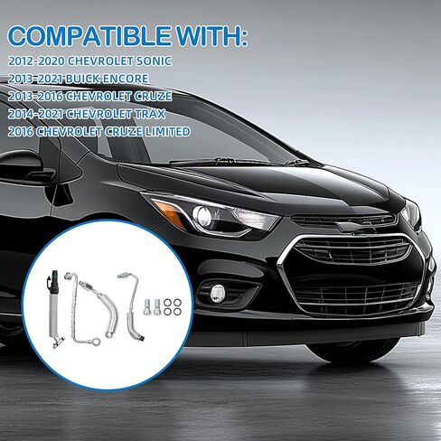 خط تصريف إرجاع الزيت التوربيني ومجموعة أنابيب تغذية الزيت المتوافقة مع 2012-2021 CHEVY SONIC CRUZE LIMITED TRAX1.4L 55567067 55568031 in Kuwait