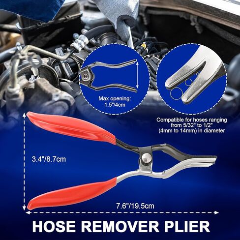 مجموعة كماشة خط الوقود 5 قطع من DASBET، كماشة إزالة الخرطوم، وفرجار فلتر الوقود، ومشبك مشبك أنبوب خرطوم، وزردية مشبك خرطوم مسطح، كماشة فصل 30 درجة، مجموعة كماشة خرطوم مشبك لصيانة السيارات in Kuwait