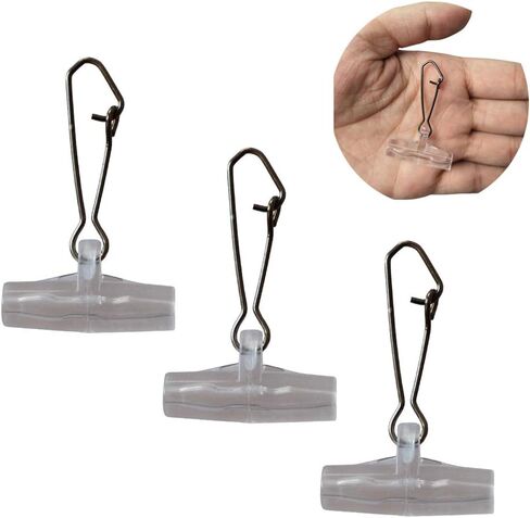 Sinker Slide with Hooked Snap Fishing Line Connector 30-60pcs Fishing Accessories in Saudi Arabia