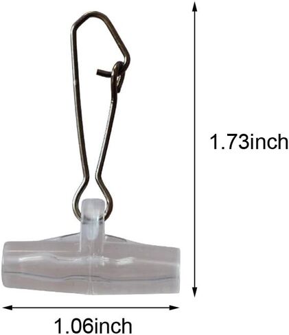 Sinker Slide with Hooked Snap Fishing Line Connector 30-60pcs Fishing Accessories in Saudi Arabia