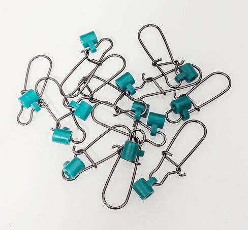 Sinker Slide with Hooked Snap Fishing Line Connector 30-60pcs Fishing Accessories in Saudi Arabia