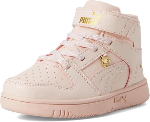 PUMA Unisex-Child Rebound Layup Mid Hook and Loop (Little Kid) Sneaker in Kuwait