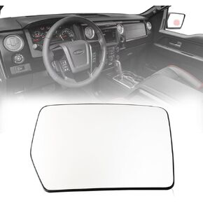 Passenger Side Mirror Glass Compatible for Ford F150 2004-2014 Right Side Heated Mirror Replacement Glass 4L3Z-17K707-DA