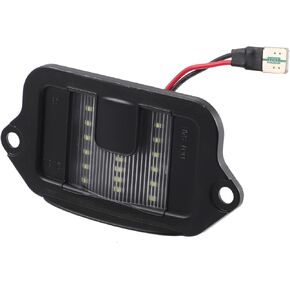 Car 6500K White LED License Plate Light Assembly 4R3Z-13550-AA 3528SMD for Ford for Mustang 2005-2009 ABS Black