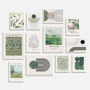 AllBlue Vintage Eclectic Wall Art Prints Set of 12, Abstract Eclectic Wall Decor, Eclectic Gallery Wall Art Prints for Bedroom, Maximalist Wall Art, Posters for Room Aesthetic, (UNFRAMED) in Saudi Arabia