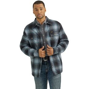 Wrangler Men's Blue Flannel Shirt Jacket
