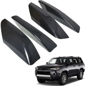 4Pcs Roof Rack Rail End Cap Cover Shell Trim Black Replacement for 2003-2009 4Runner N210