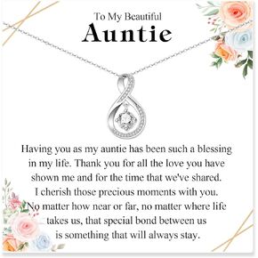 Infinity Necklace Gifts for Women, Birthday Christmas Valentines Mothers Day Gifts for Mom Wife Grandma New Mom Bonus Mom Sister Dog Mom Aunt Stepmom Mother-in-law Daughter-in-Law Sister-in-Law Coworker Boss in Kuwait