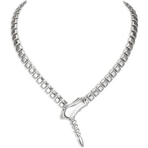 FANZE Fashion Gold Plated Adjustable Snake Necklace for Women Serpent Medusa Choker Necklace Waist Chain Jewelry Gift for Halloween
