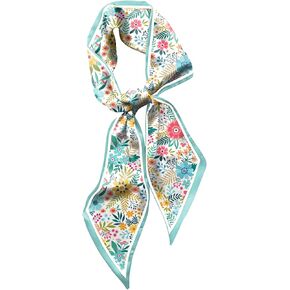 Hair Head Scarf Silk Feeling Long Satin Neck Satin Scarves for Handbag Cute Aesthetic Decoration Women Girls 59 * 6.7"
