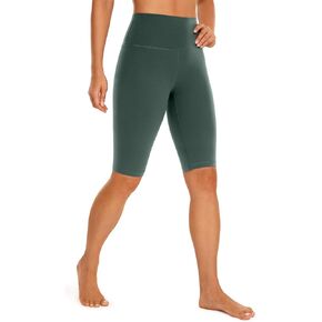CRZ YOGA Womens Butterluxe Biker Shorts 10'' - High Waisted Workout Volleyball Yoga Spandex Shorts Buttery Soft